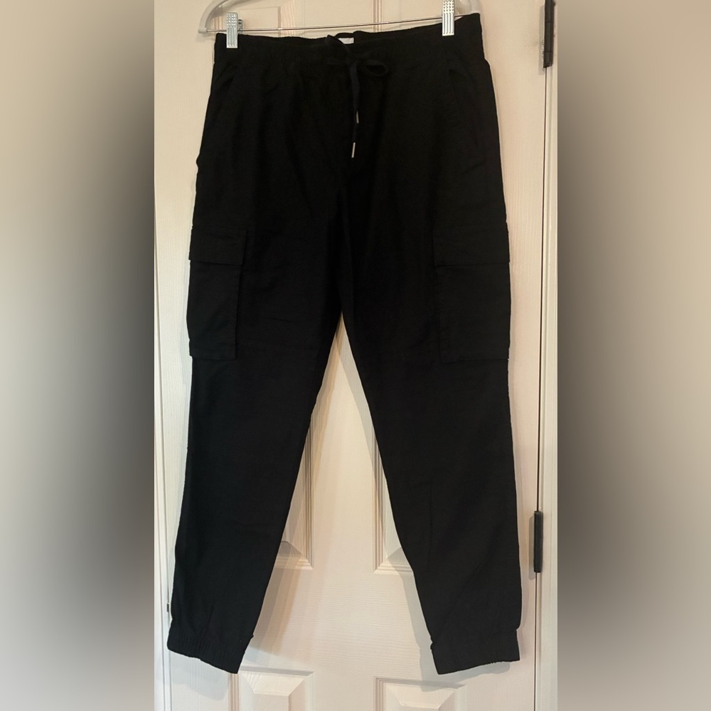 GAP Cargo Jogger Black Pants size Small